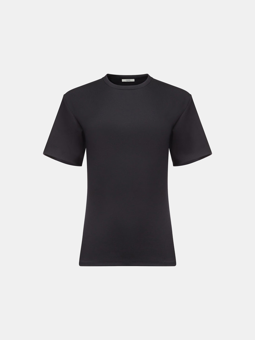 Black Stretch Scuba Jersey Slim-Fit Short-Sleeve T-Shirt